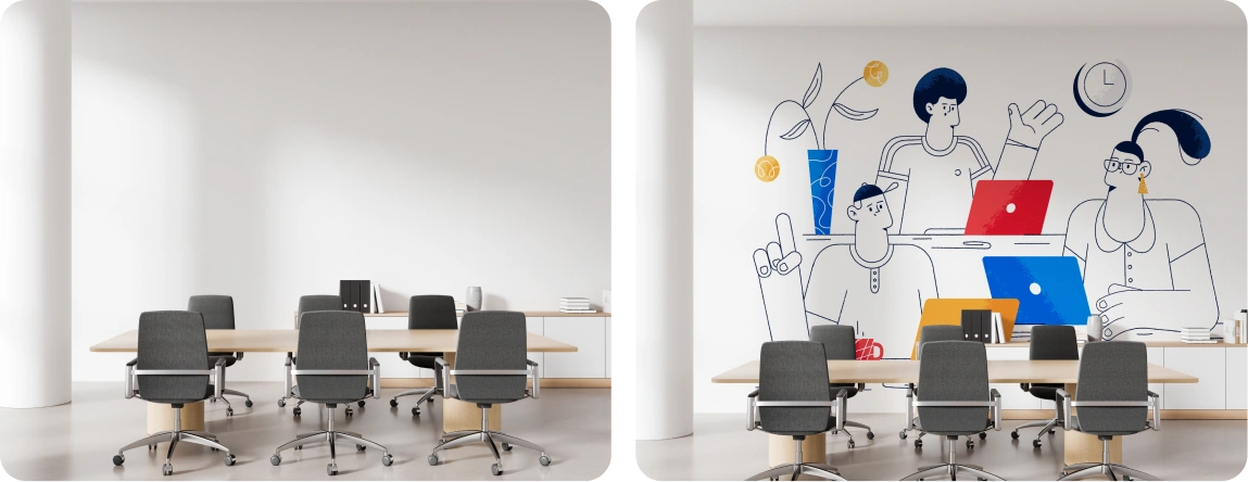 Meeting Room Collaboration Wall | Plaster